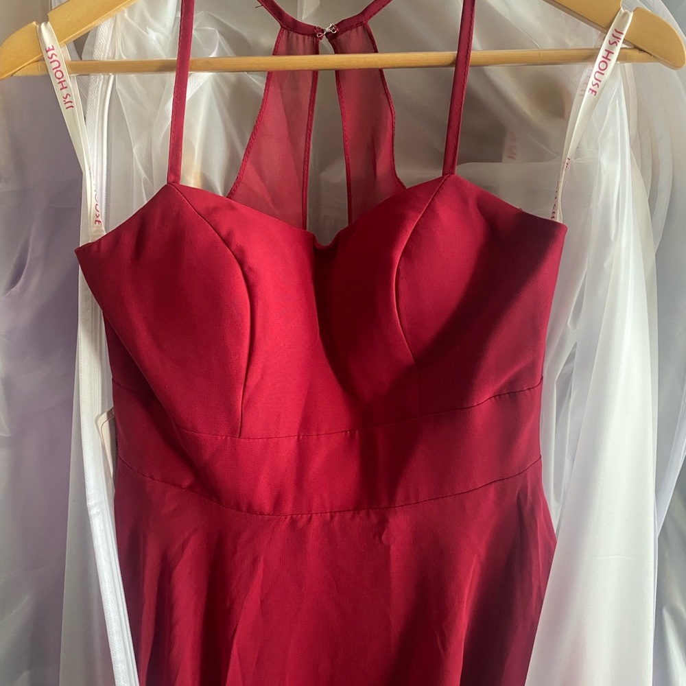 Burgundy bridesmaids dress size 0